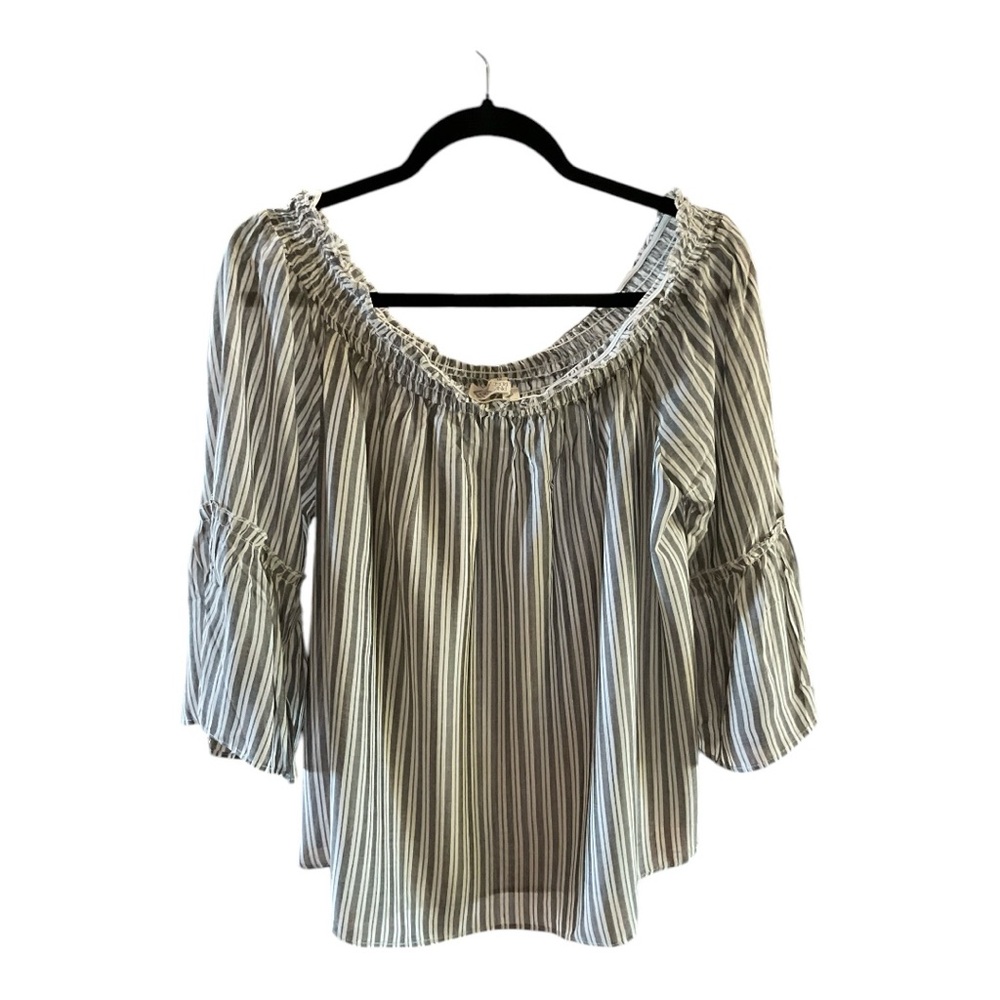 Striped Off-Shoulder Women's Top- NWOT
